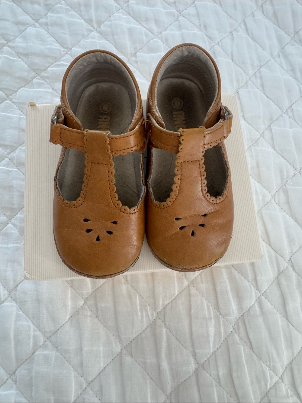 T-Strap Baby Walker Shoes in Tan - Comfortable Everyday Wear